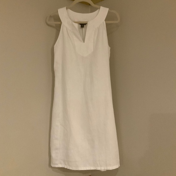 Tommy Bahama Dresses & Skirts - Tommy Bahama White S Linen Sheath Dress Coastal Cottagecore Minimalist Classic